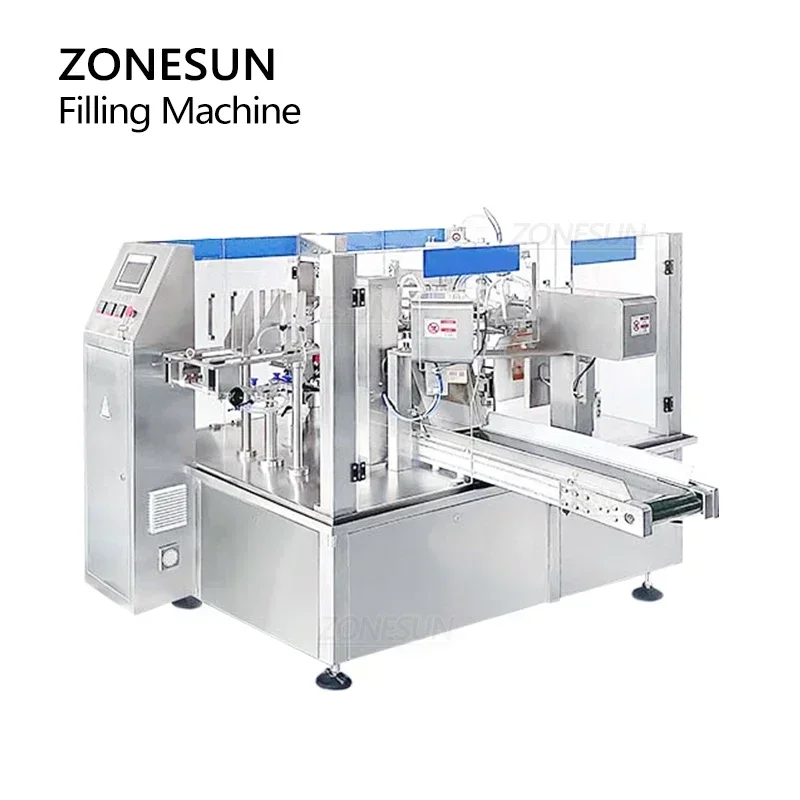 Food Snacks Packets - ZONESUN ZS-GB200 Automatic Granule Doypack Packaging