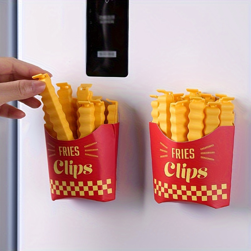 Food Snacks Packets - Creative French Fry Sealing Clips 12PCS
