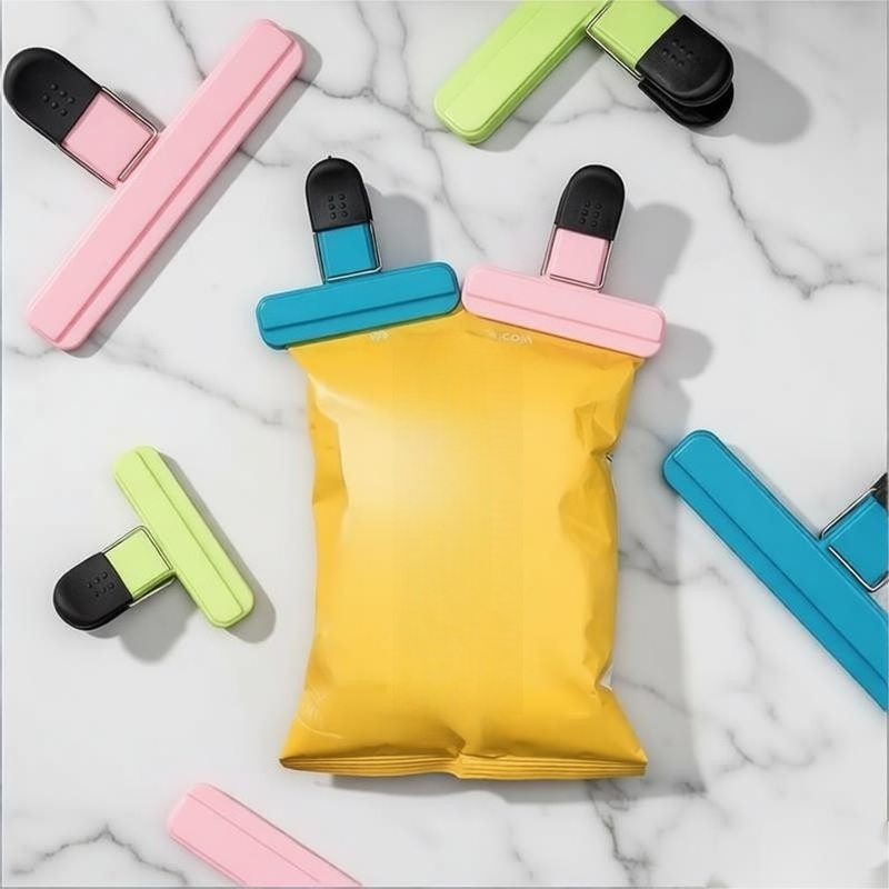 Food Snacks Packets - Food Sealing Clips Bag Clamps Kitchen