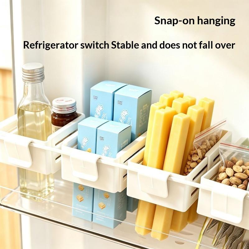 Food Snacks Basket - Easy Install Refrigerator Side Door Storage