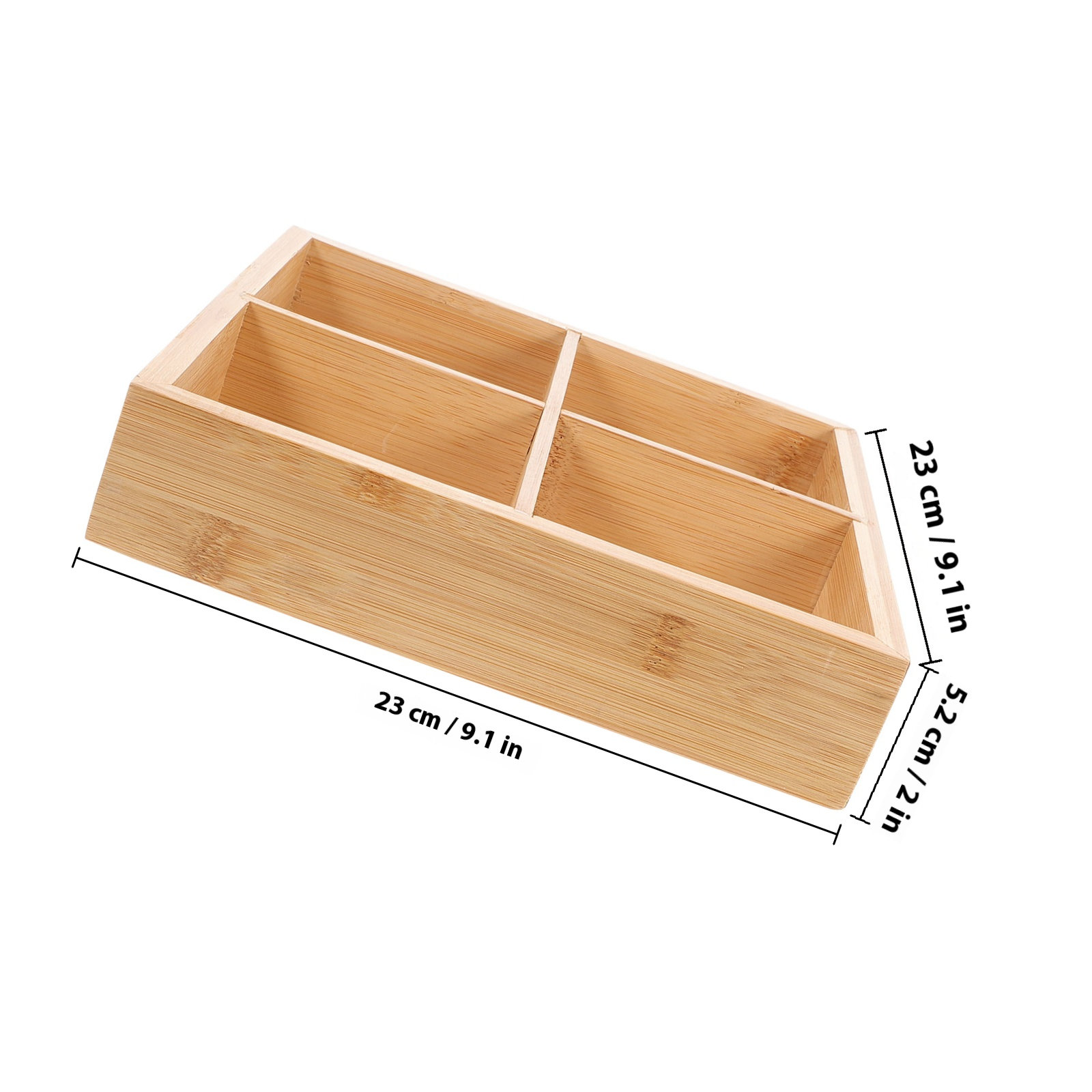 Bamboo Serving Tray with 6 Com - Food Snacks For Party review and price