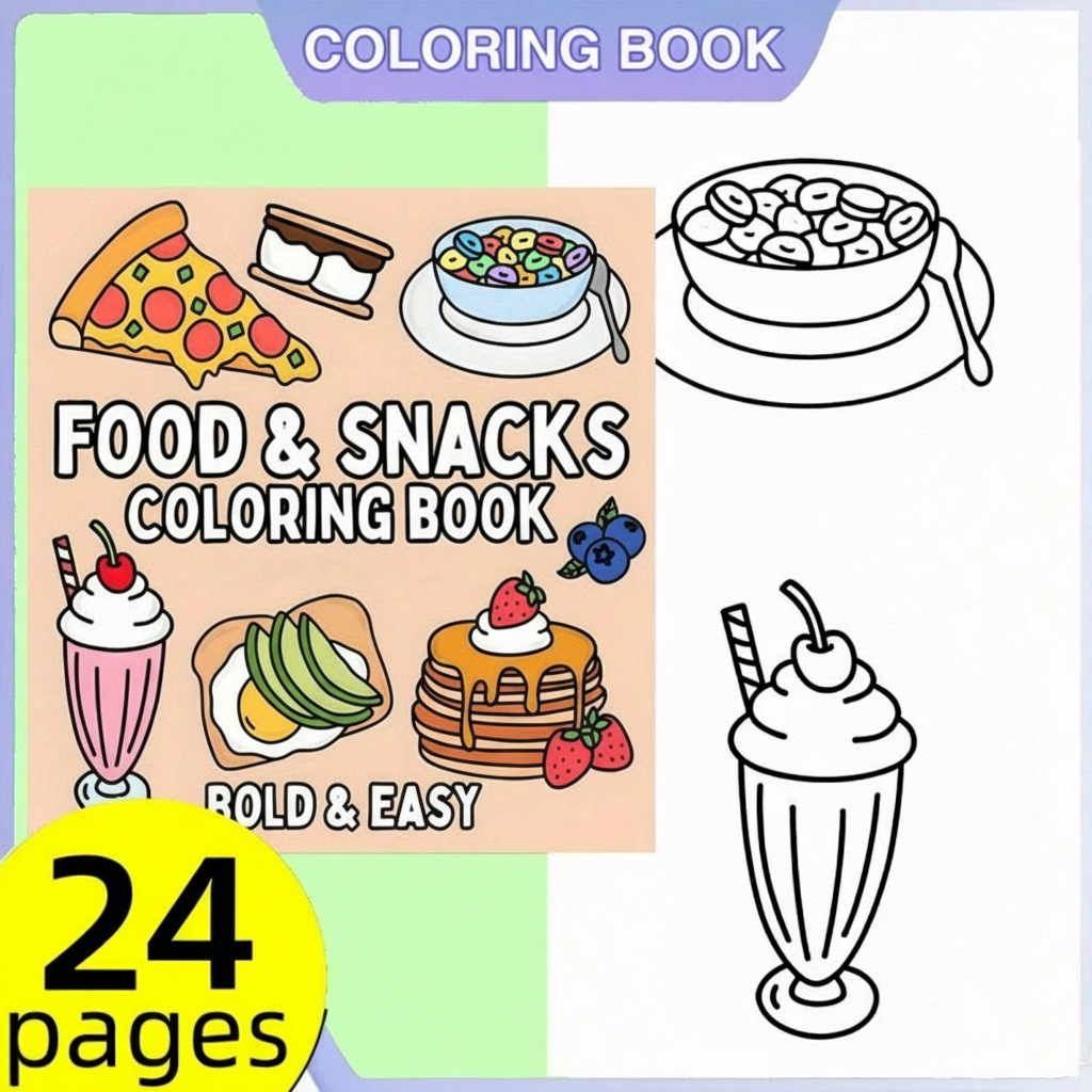 New Food & Snack Themed Colori - Food Snacks Drawing review and price