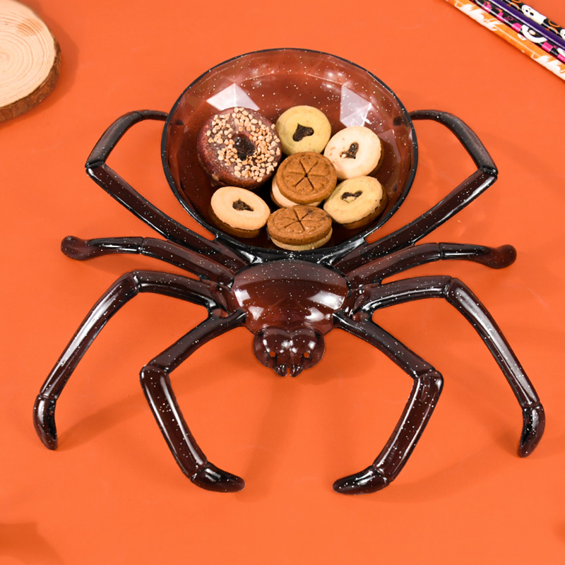 Halloween Spiders Shaped Bowl  - Food Snacks Basket review and price