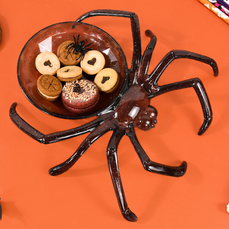Halloween Spiders Shaped Bowl  - Food Snacks Basket review and price