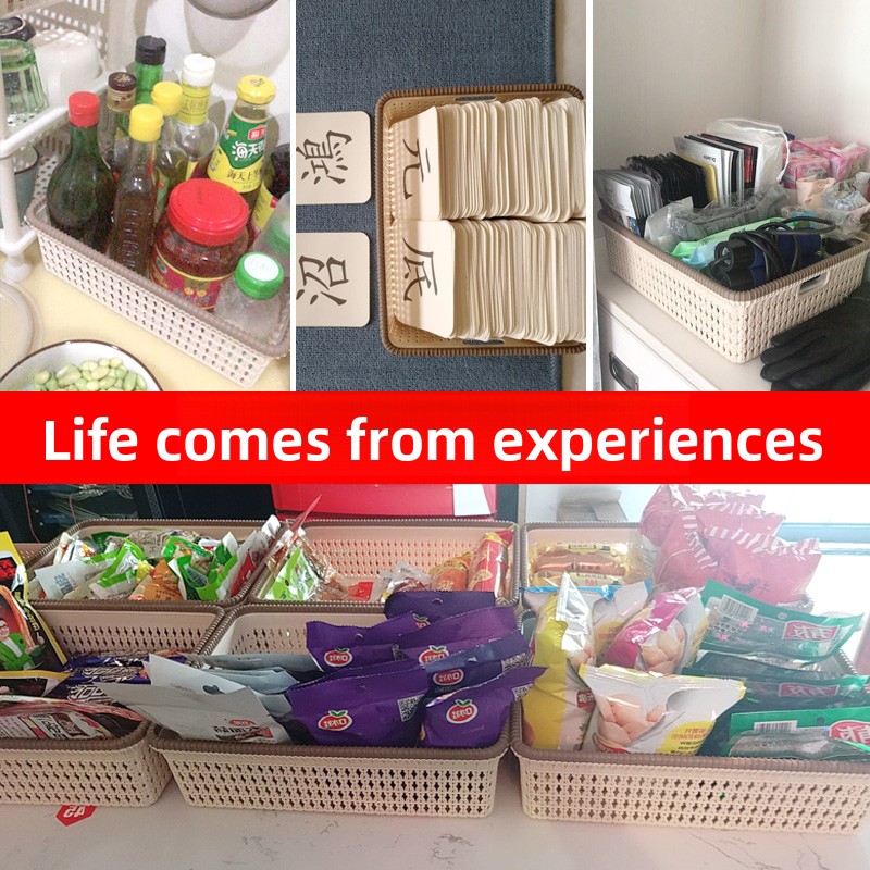 Plastic Wicker Style Storage B - Food Snacks Items review and price
