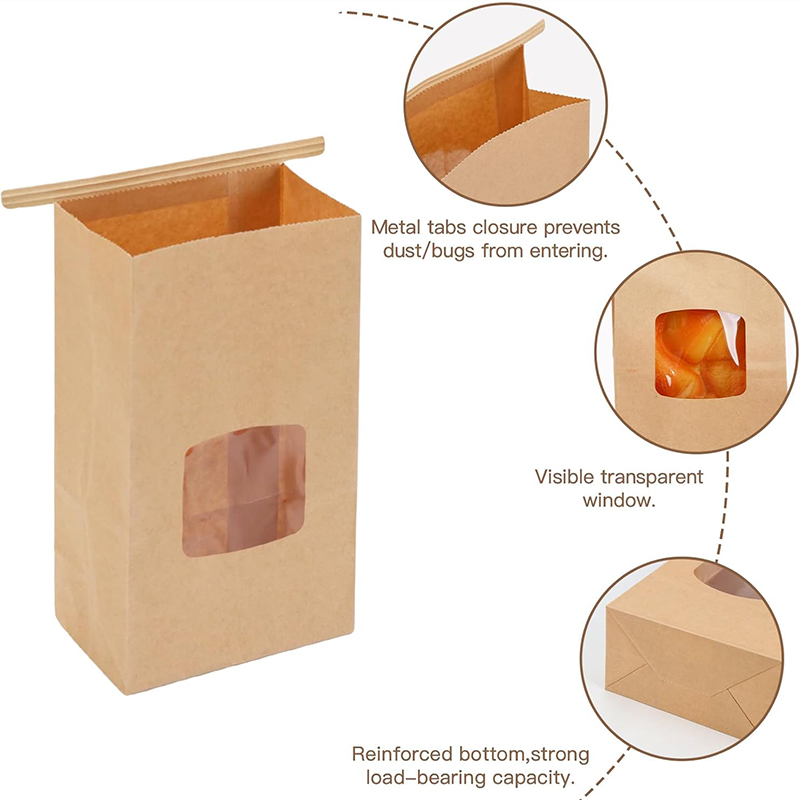 10Pcs Bakery Bags, Window Seal - Food Snacks For Party review and price