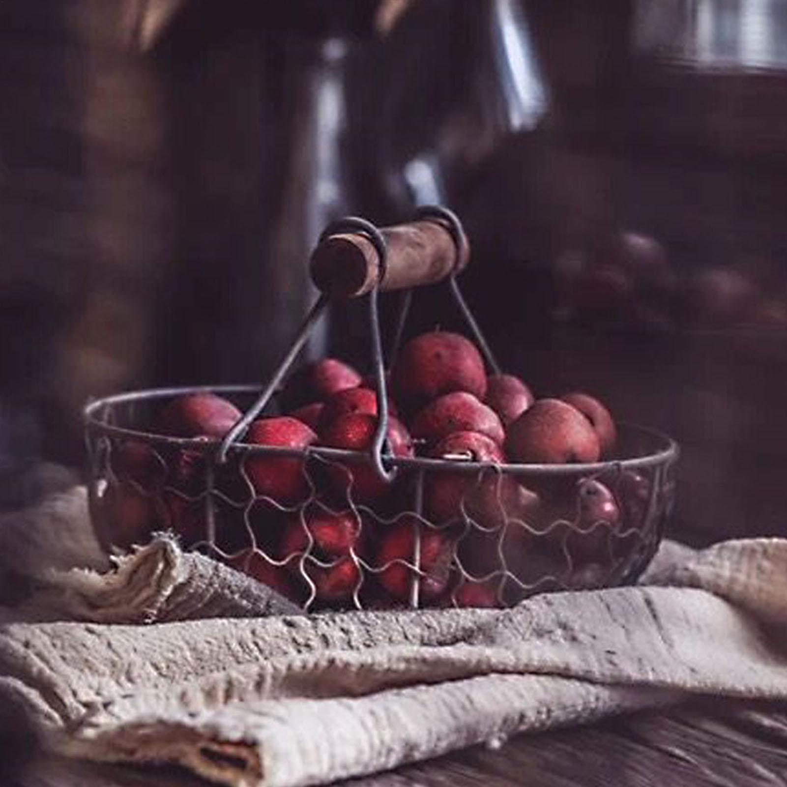 Iron Storage Basket with Woode - Food Snacks Basket review and price
