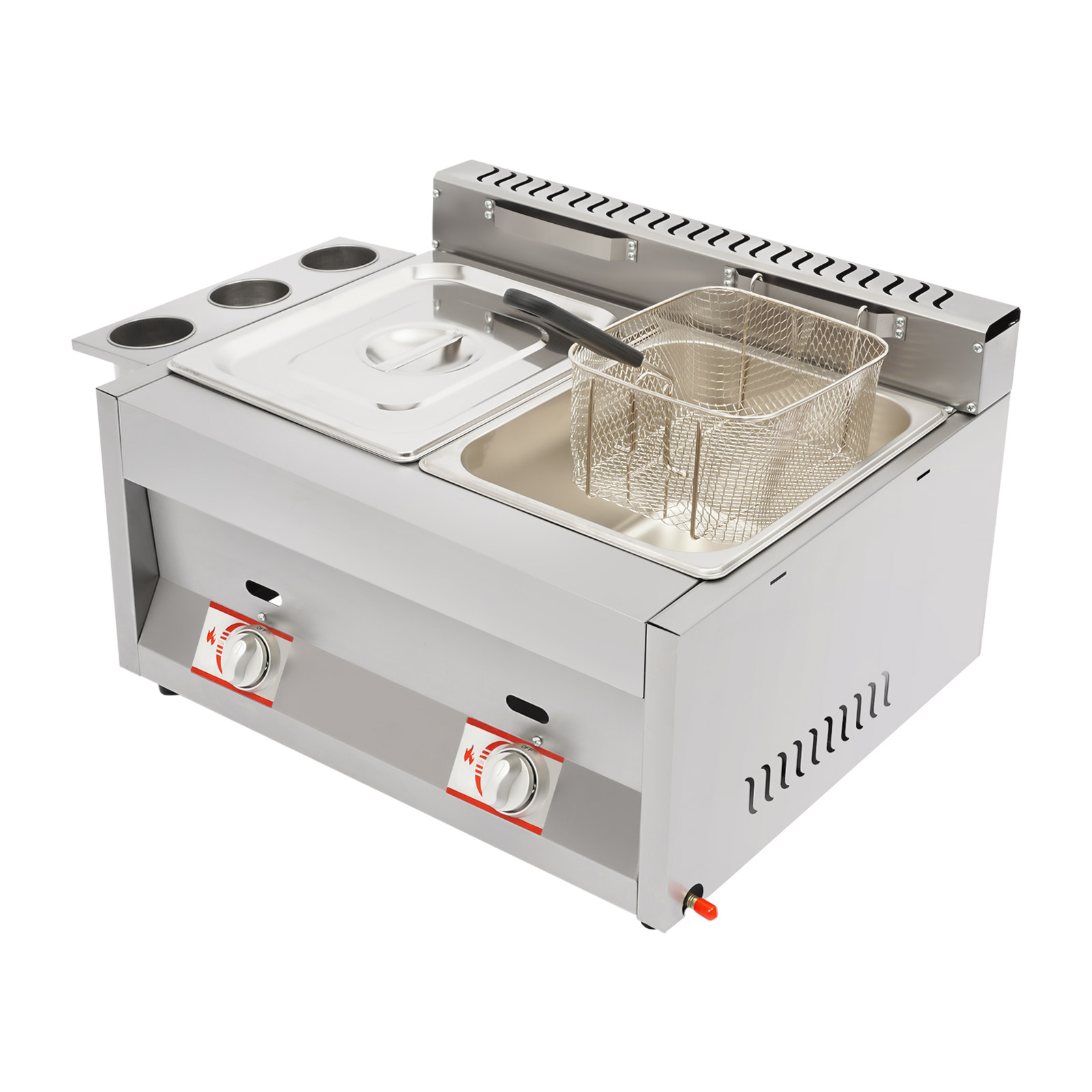 Commercial Deep Fryer 2-Tank 6 - Food Snacks Basket review and price