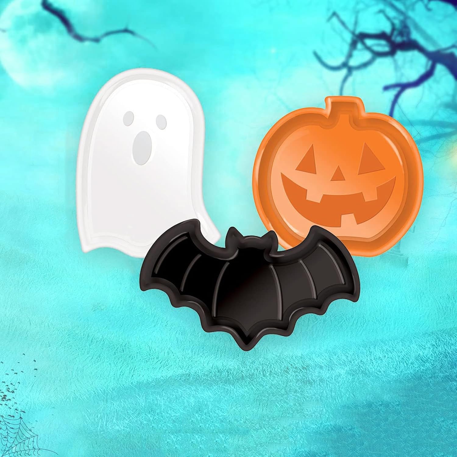 Reusable Halloween Plates Set  - Food Snacks For Party review and price