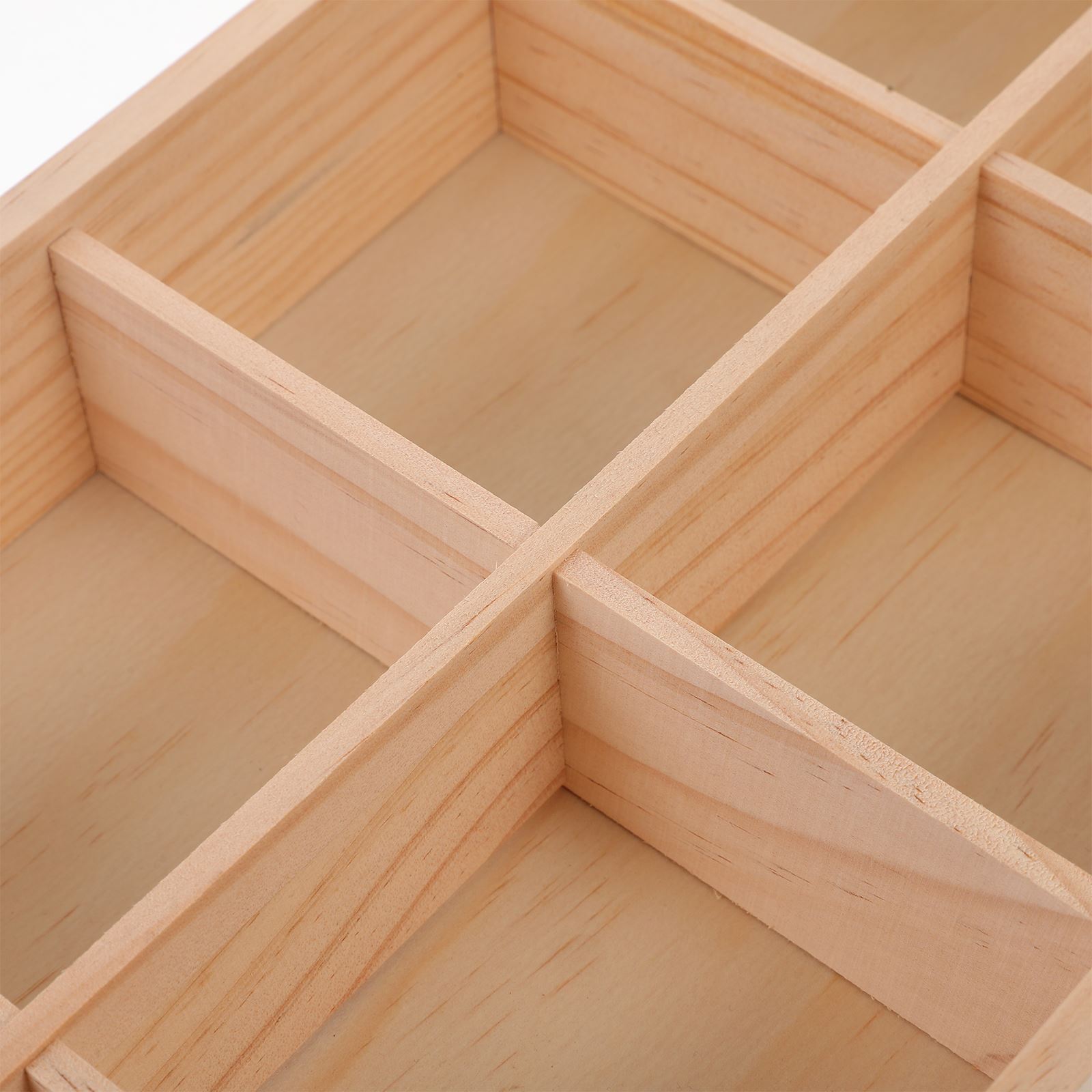 1pc Wooden Divided Storage Box - Food Snacks Packets review and price