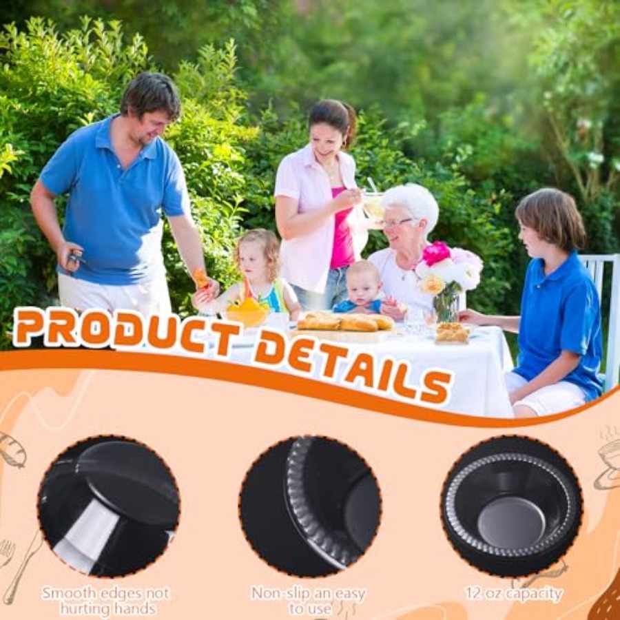 30 Pack 12 oz Disposable Plast - Food Snacks For Party review and price