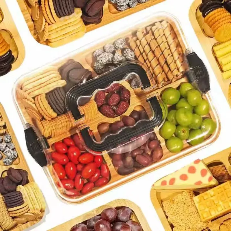 Wooden Cheese Board Snack Tray - Food Snacks For Camping review and price