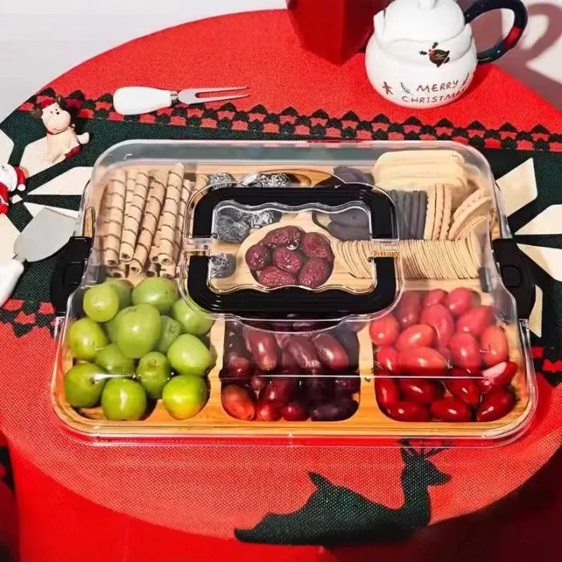Wooden Cheese Board Snack Tray - Food Snacks For Camping review and price