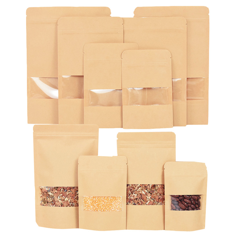 20/50pcs Kraft Paper Zip Lock  - Food Snacks For Party review and price