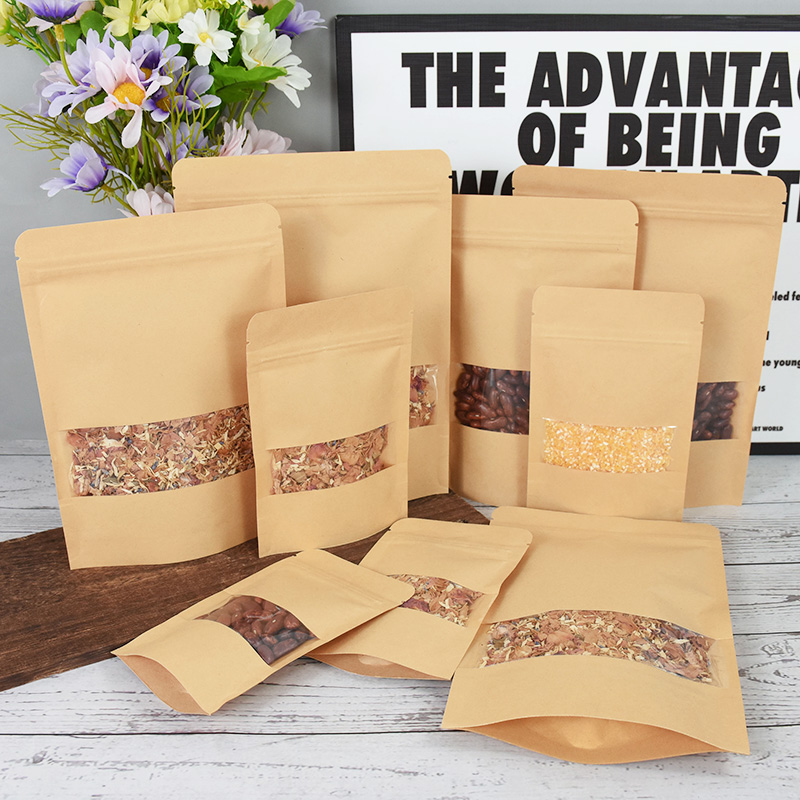 20/50pcs Kraft Paper Zip Lock  - Food Snacks For Party review and price