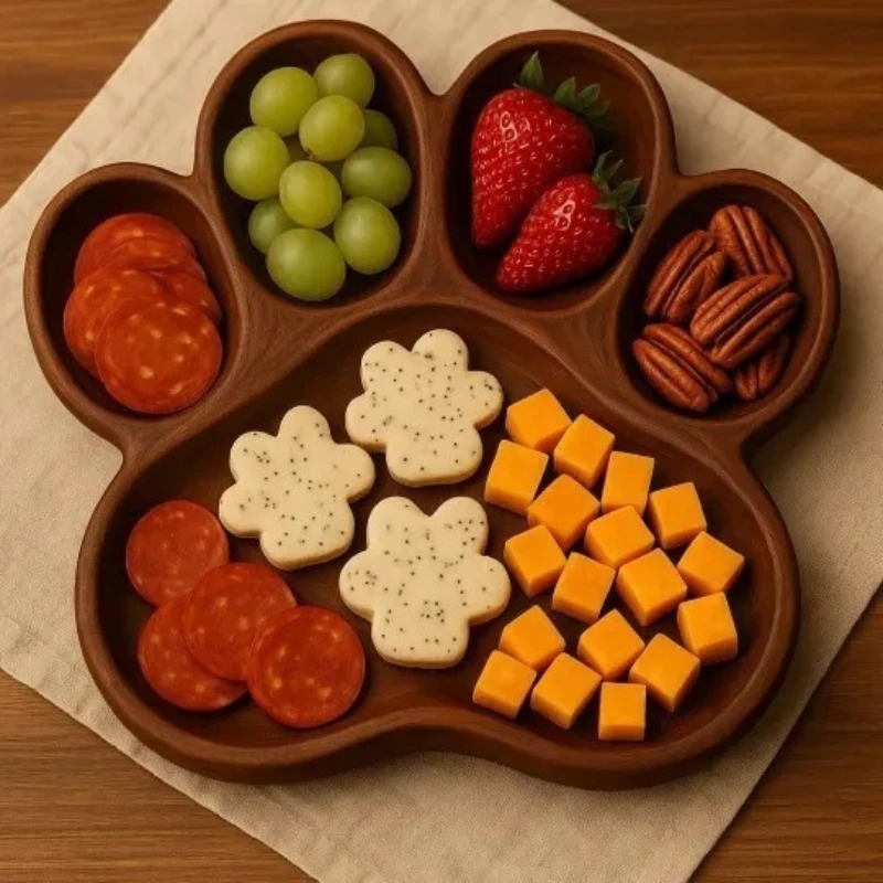 Wooden Octopus Serving Tray, M - Food Snacks Items review and price