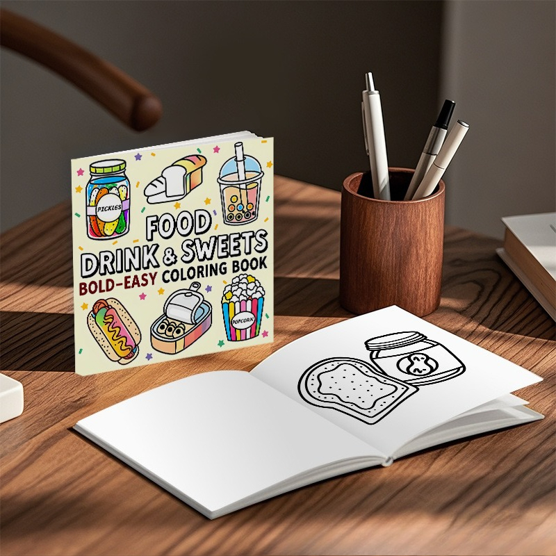 Food Drink & Sweets Bold Easy  - Food Snacks Drawing review and price