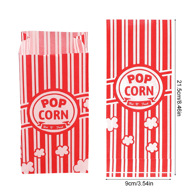 50Pcs Popcorn Packaging Bags S - Food Snacks For Party review and price