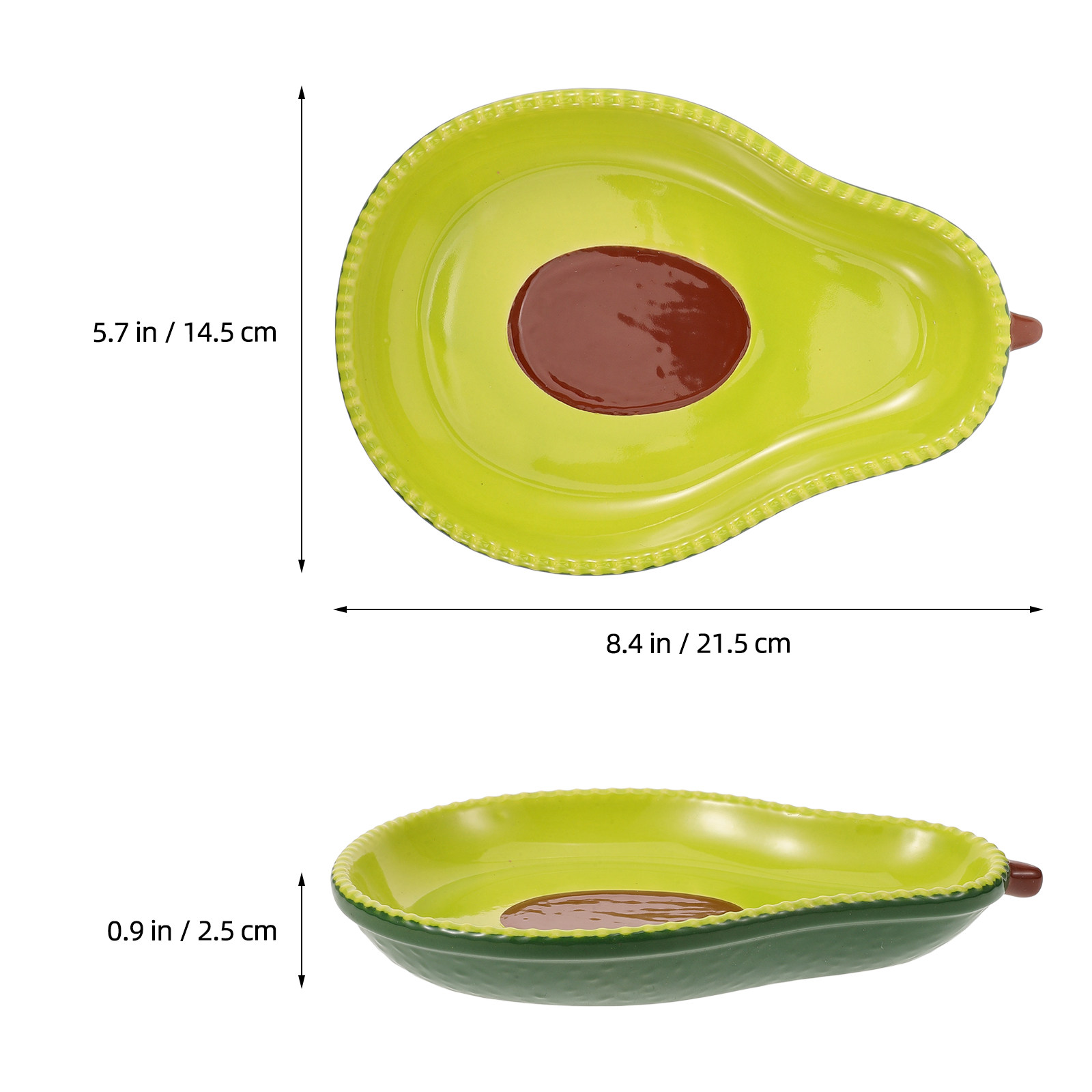 Avocado Shaped Ceramic Plate F - Food Snacks For Party review and price