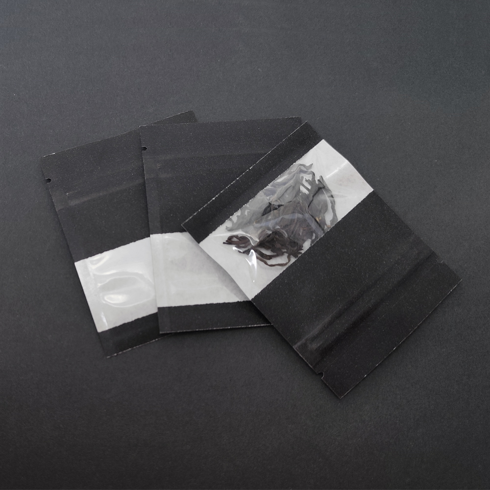 100pcs Black Reclosable Kraft  - Food Snacks Packets review and price