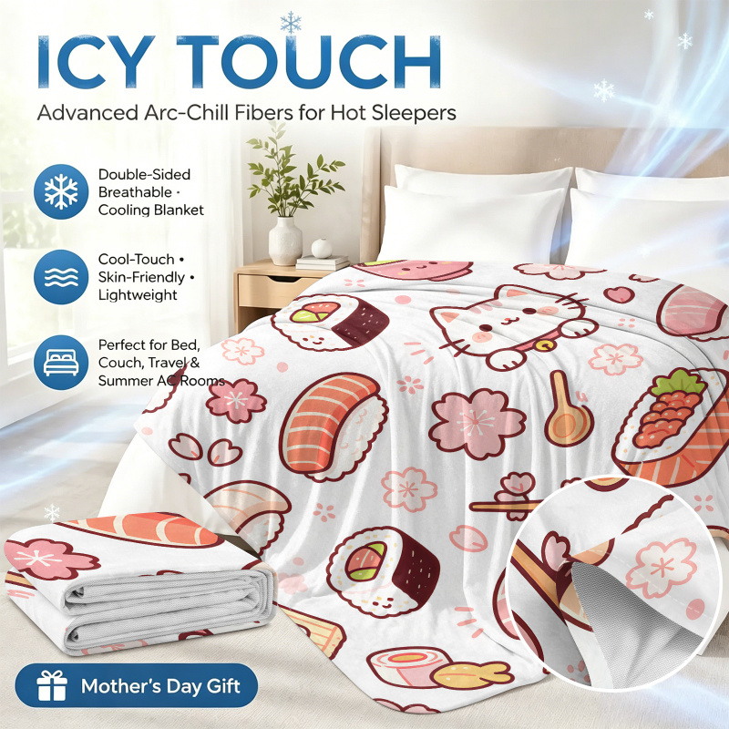Cooling Blanket Vintage Snack  - Food Snacks For Camping review and price